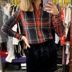 Brand new J. Crew plaid button down